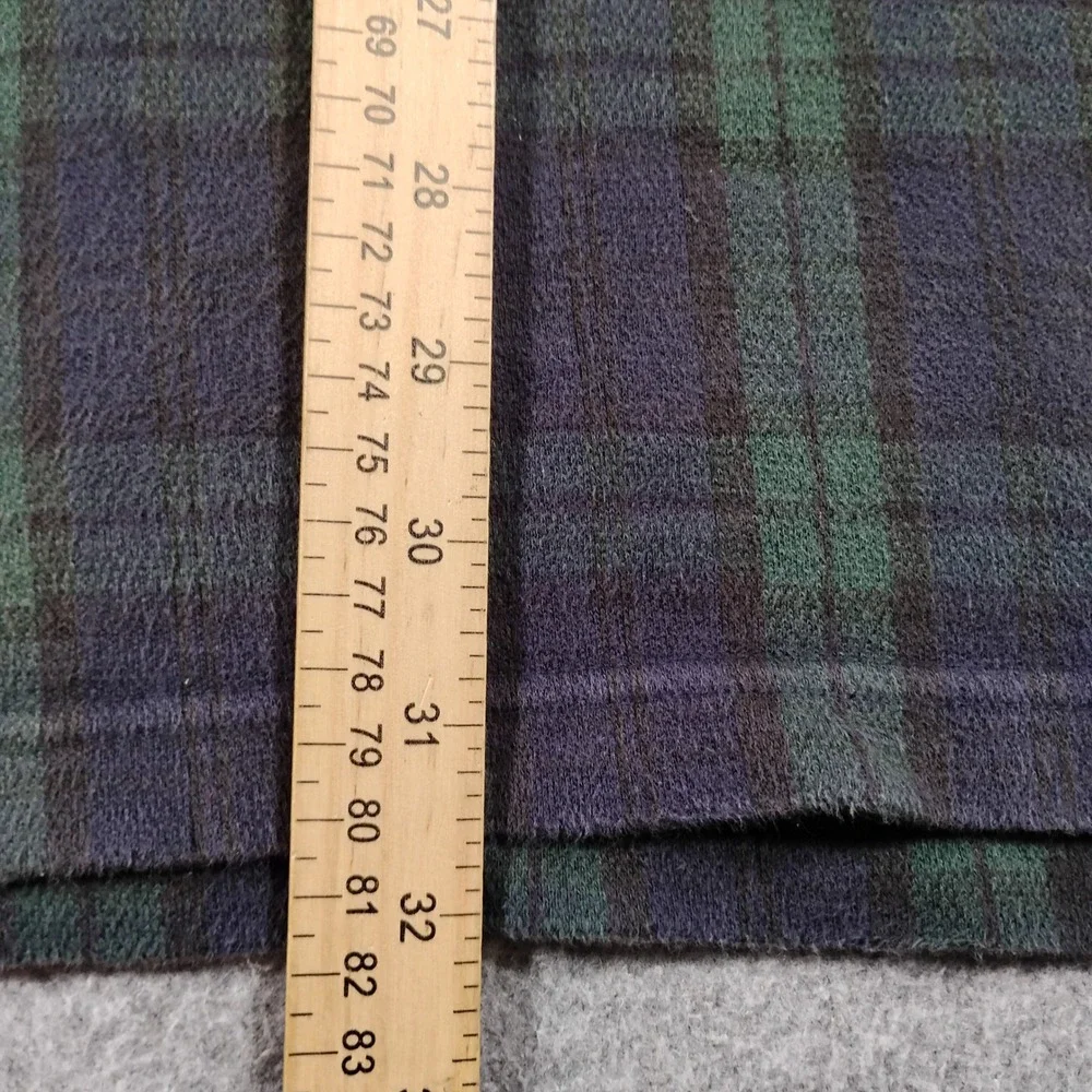 Vintage Polo Ralph Lauren Mens XL Black Watch Plaid Rugby Shirt Long Sleeve